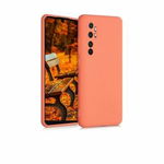 Husa pentru Xiaomi Mi Note 10 Lite Kwmobile, rezistent la socuri, rezistent la zgarieturi, silicon, Portocaliu