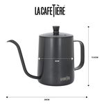 Ibric de cafea din oțel inoxidabil gri 0,6 l La Cafetiere - Kitchen Craft, Kitchen Craft