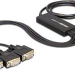 Delock Cablu USB USB-A - RS-232 1,4 m Negru (61887), Delock