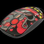 Mouse Trust Sketch Silent Click, Wireless, rosu