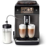 Espressor automat Saeco GranAroma Deluxe SM6682/10, 18 specialitati de cafea, ecran cu touch color 5, 6 profiluri de utilizator, 3 profiluri de gust presetate cu CoffeeMaestro, conectivitate, rasnita ceramica cu 12 trepte de macinare, negru, Saeco