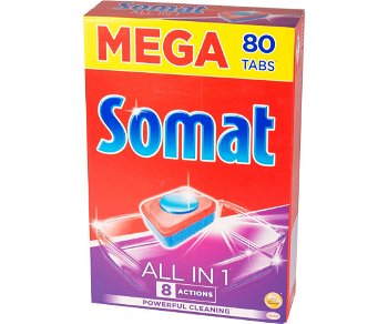 Detergent automat de vase Somat All in 1, 80 tablete Detergent automat de vase Somat All in 1, 80 tablete