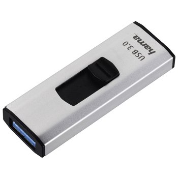 Memorie USB HAMA 4Bizz FlashPen 124181, 32GB, USB 3.0, argintiu