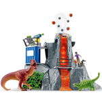 Set figurine Schleich, Dinosaurs, Expediția marelui vulcan