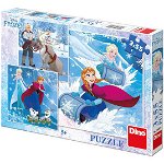 Puzzle 3 in 1 - Frozen (3 x 55 piese)