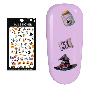 Stickere pentru decor unghii Lila Rossa, Halloween, f499, Lila Rossa