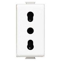 Priza 1M Matix Bticino AM5180, alb, BTICINO