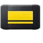 Hard disk extern External HDD Apacer AC633 2.5'' 2TB USB 3.1, shockproof military grade, Yellow