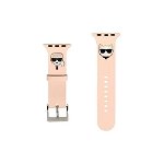 Curea Karl Lagerfeld Karl & Choupette pentru Apple Watch 38mm / 40mm Pink