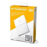 HDD Extern WD My Passport, 1TB, 2.5", alb, USB 3.0