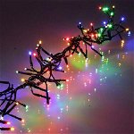 Ghirlanda luminoasa decorativa cu LED multicolor cablu negru WELL VE-DECOL-ST192MC/BK-WL