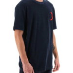 Moncler Basic Cotton Terry T-Shirt NAVY