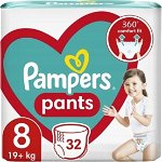 Pampers Pants Pantaloni 8, 19+ kg, 32 buc., Pampers