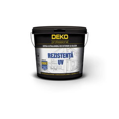 Vopsea ultralavabila cu silicon DEKO V8067, interior/exterior, alb, 25 l, Deko