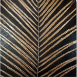 Tablou pictat manual 70x70 cm Palm Leaf – Wallity, Wallity