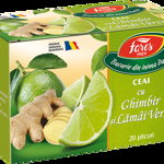 Ceai cu Ghimbir si lamai verzi, 20 plicuri, Fares, Fares