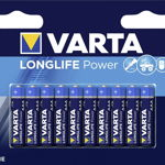 Set 10 baterii alcaline AAA, 1,5 V, Varta High Energy, Varta
