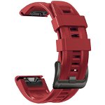 Curea plastic Tech-Protect Iconband compatibila cu Garmin Fenix 3/5X/3HR/5X Plus/6X/6X Pro/7X Red