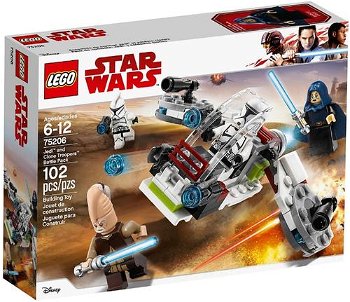 LEGO® Star Wars TM Pachet de lupta Jedi™ si Clone Troopers™ 75206