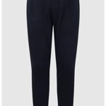 Pepe Jeans London, Pantaloni sport cu croiala conica si talie medie, Albastru ultramarin