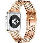 Curea pentru Apple Watch Rose Gold Jewelry iUni 44mm Otel Inoxidabil