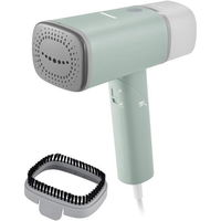 HEINNER Aparat de calcat vertical Heinner Venus HGS-1500GR, 1300-1500W, talpa ceramica, abur continuu cu buton blocare, rezervor apa detasabil, maner pliabil, perie inclusa, oprire automata, debit abur 20+-4g/min, capacitate rezervor apa 140ml, Verde, HEINNER