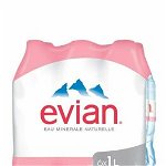 Apa Plata Evian, Pet, 6 x 1l