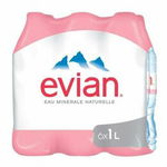 Apa Plata Evian, Pet, 6 x 1l