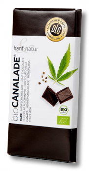 Ciocolata neagra 70% BIO cu seminte de canepa Hanf Natur, Hanf & Natur