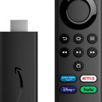 Media-player Amazon Fire TV Stick Lite 2022, Full HD, Quad-Core, 8 GB, Wi-Fi, Bluetooth, control vocal Alexa, negru, Amazon