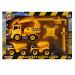 Set 3 vehicule de constructie si accesorii, Zapp Toys, Zapp Toys