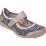 Pantofi RIEKER bleumarin, L32B5, din piele ecologica