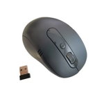 Mouse optic Wireless SIKS®, nano 24 Ghz, 6 butoane, distanta max 10 m, negru