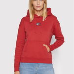 Tommy Jeans Bluză Center Badge DW0DW10403 Galben Relaxed Fit