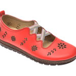 Pantofi PASS COLLECTION rosii, K921041, din piele naturala