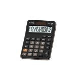 Calculator de birou Casio MX-12B, 12 digits, Negru, Casio