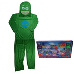 Costum pentru copii IdeallStore®, Green Lizard, marimea 5-7 ani, 110-120, verde, jucarie inclusa, IdeallStore