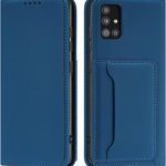 Husa de protectie magnetica, Hurtel, Pentru Xiaomi Redmi Note 11, Silicon, Albastru