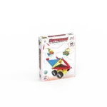 Set de constructie magnetic Supermag Projects Masini, 30 piese