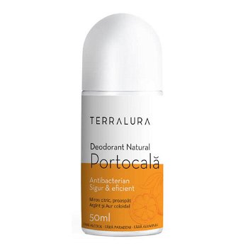Deodorant roll-on cu portocala Terralura, 50 g, natural, Terralura