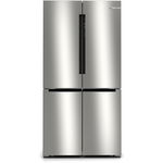 Side by side Bosch KFN96VPEA, No Frost, 605 L, Super-racire, Super-congelare, Display, Sertar VitaFresh 0°C, H 183 cm, Inox/ChromeLook