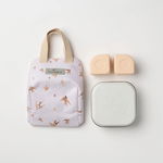 Set geanta termoizolanta mealtote cu cutie grow bento, miniware ready go! bento, 4 piese, golden swallow, BabyJem