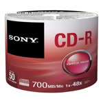 CD-R Sony 700MB 52X Logo, Sony