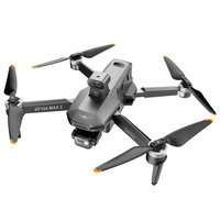 Drona profesionala KF104 MAX2, KFPLAN, camera 4K UHD 5G GPS cu obiectiv de evitare obstacole la 360°, telecomanda cu ecran, raza de actiune de 6000 m, gimbal pe 3 axe, motor fara perii, baterie 11.4V 3900mAh, autonomie 40 min, SLX
