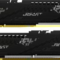 Memorii Kingston FURY Beast 16GB 2x8GB DDR5 4800MHz CL38 Dual Channel Kit KF548C38BBK2-16
