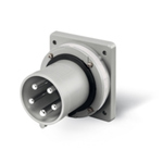 Stecher fix\n63A 3P+N+E 3h 380V 50Hz / 440V 60Hz 50Hz 60Hz 100X110MM Terminal presetupa, Scame