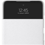 Husa de protectie Samsung Smart S View Wallet Cover pentru Galaxy A52/A52 5G/A52s, White