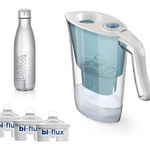 Cana filtrare apa Laica Aida 2.3 L + 3 cartuse Bi-Flux + 1 sticla Sport, Laica