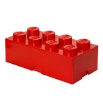 LEGO Cutii depozitare: Cutie depozitare LEGO 2x4 rosu, LEGO