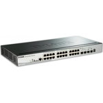 D-Link D-Link 28-Port 10/1000/1000 Mbps Gigabit Stackable Poe Layer 3 Smart Switch 2 10g Sfp+ Și 2 Sfp Porttal (Dgs-1510-28p), D-Link